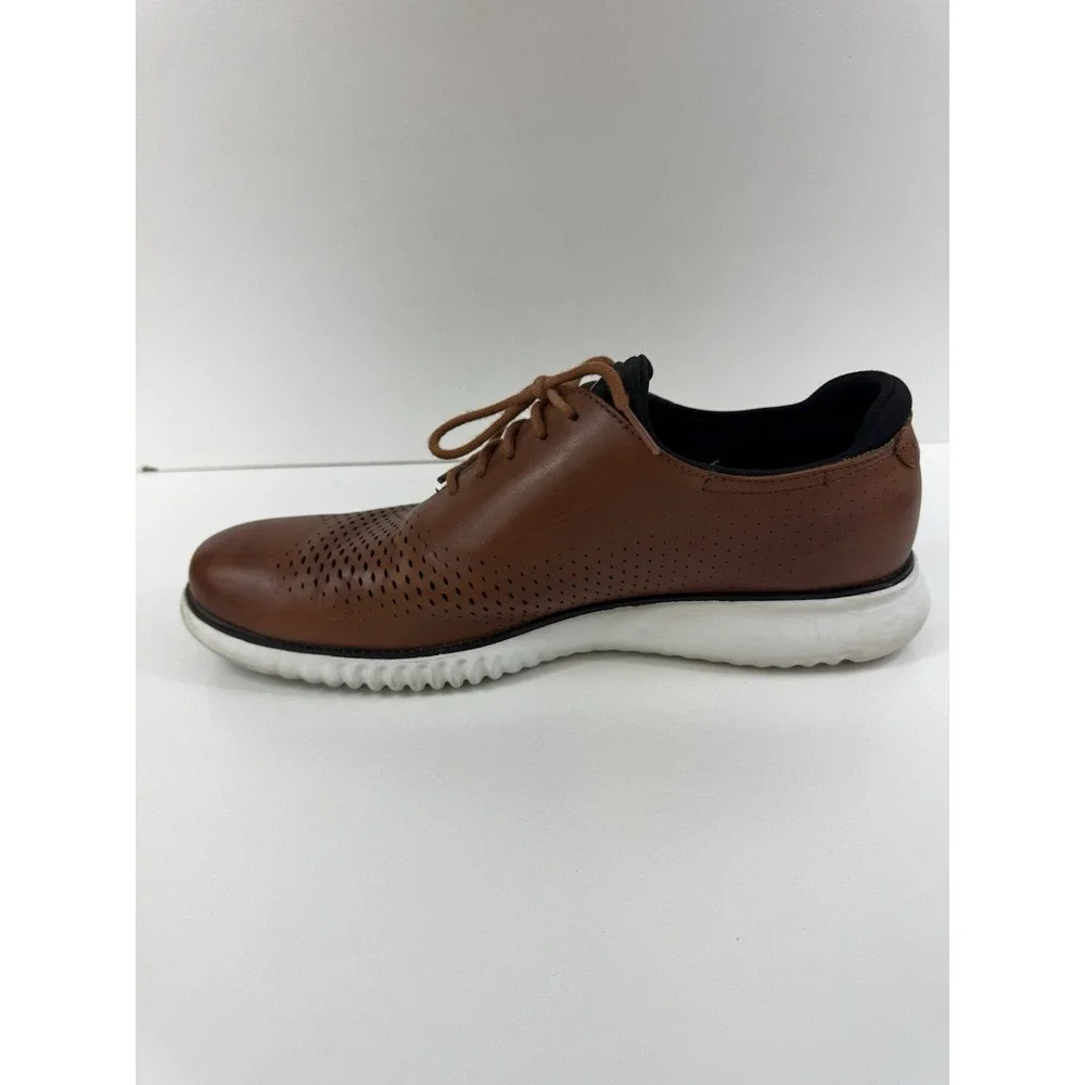 Cole Haan Perforated Leather Casual Sneakers Brown Men's Size 12M C27879